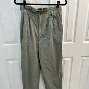 Everlane Organic Cotton Paperbag Waist Pants